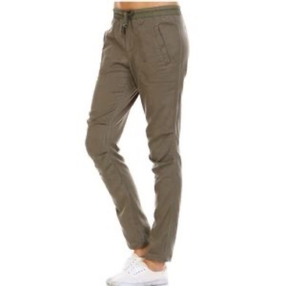 Joh apparel olive green tencel pants‎ drawstring medium